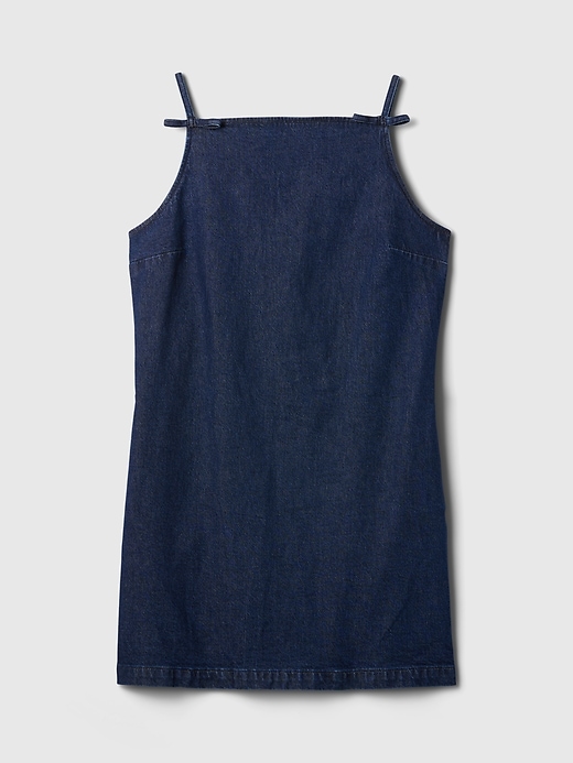 Image number 7 showing, Square-Neck Denim Mini Dress