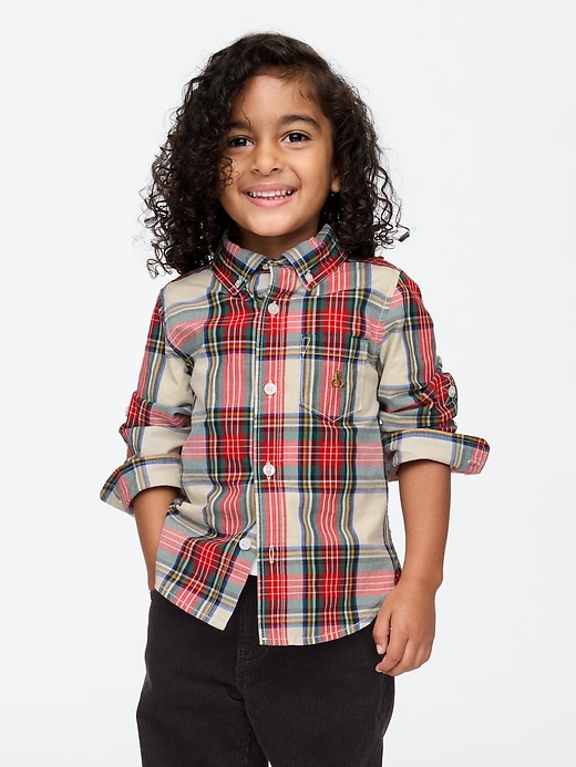 Image number 1 showing, babyGap Organic Cotton Poplin Shirt