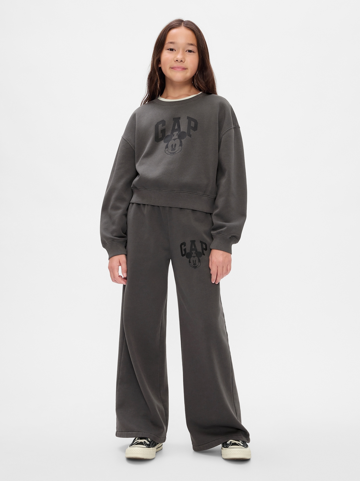 Gap × Disney Kids Vintage Soft Mickey Mouse Logo Sweatpants