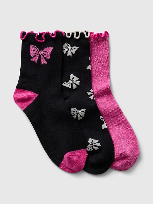 Voir une image plus grande du produit 1 de 1. Chaussettes à volants pour Enfant (paquet de 3 paires)