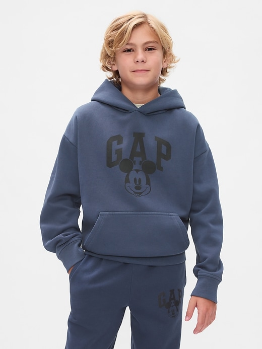 Image number 1 showing, Gap × Disney Kids Vintage Soft Mickey Mouse Logo Hoodie