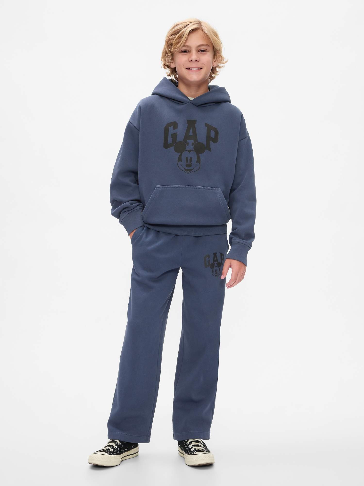 Gap × Disney Kids Vintage Soft Mickey Mouse Logo Sweatpants