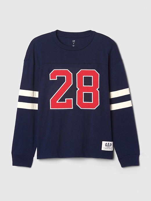 Image number 4 showing, Gap × Disney Kids Varsity Jersey T-Shirt