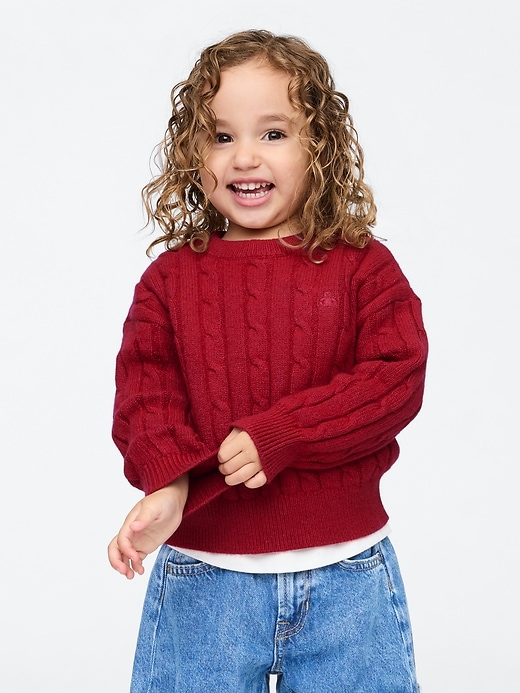 Image number 1 showing, babyGap CashSoft Cable-Knit Sweater