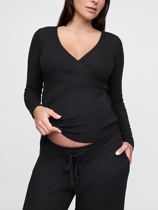 Image number 4 showing, Maternity Rib PJ Set