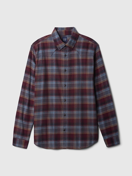 Image number 5 showing, Organic Cotton Flannel Western Shirt