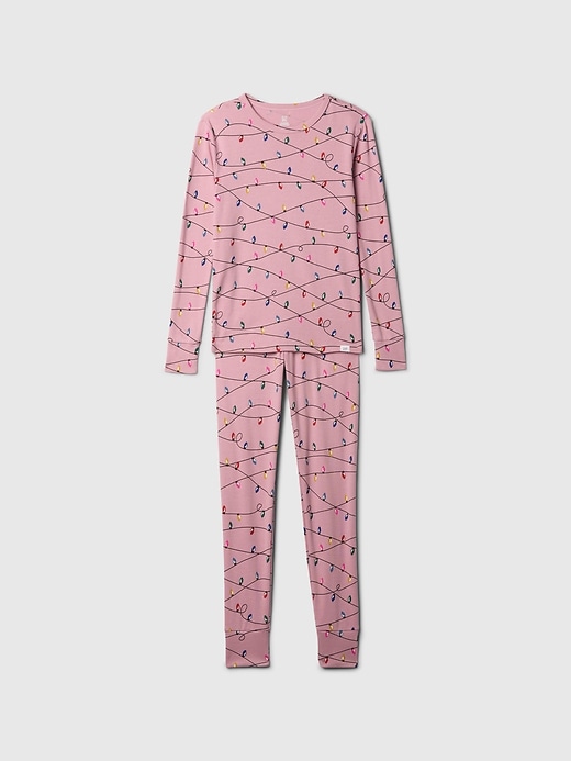 Image number 1 showing, Kids Organic Brushed Cotton PJ Set