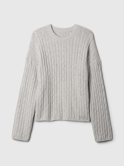 Image number 5 showing, CashSoft Cable-Knit Sweater