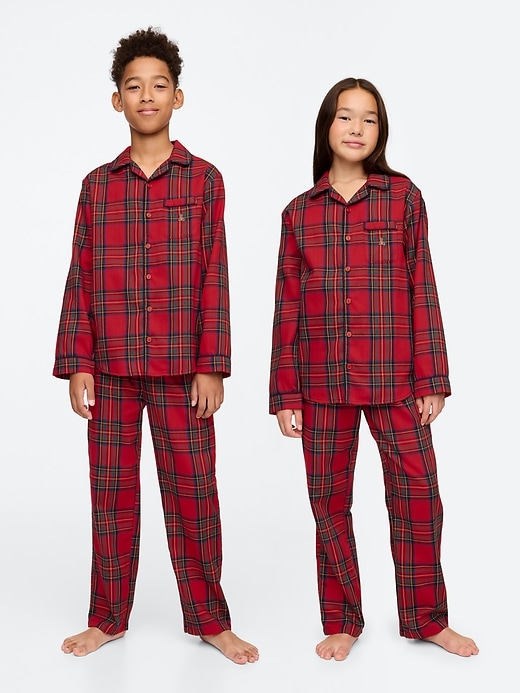 Image number 1 showing, Kids Recycled Flannel PJ Set