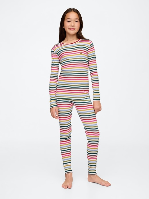 Image number 1 showing, Kids Organic Brushed Cotton PJ Set