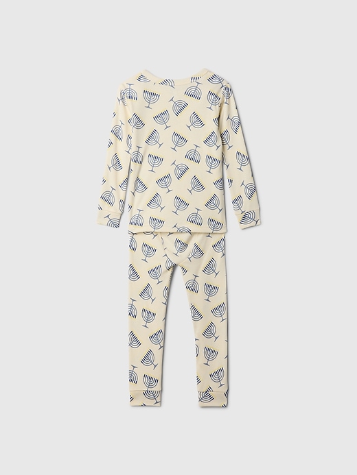 L'image numéro 4 présente Pyjama à motif des Fêtes en coton biologique babyGap