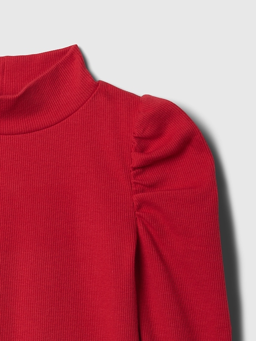 Image number 5 showing, babyGap Puff Sleeve Rib Mockneck