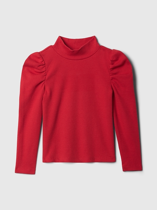 Image number 3 showing, babyGap Puff Sleeve Rib Mockneck