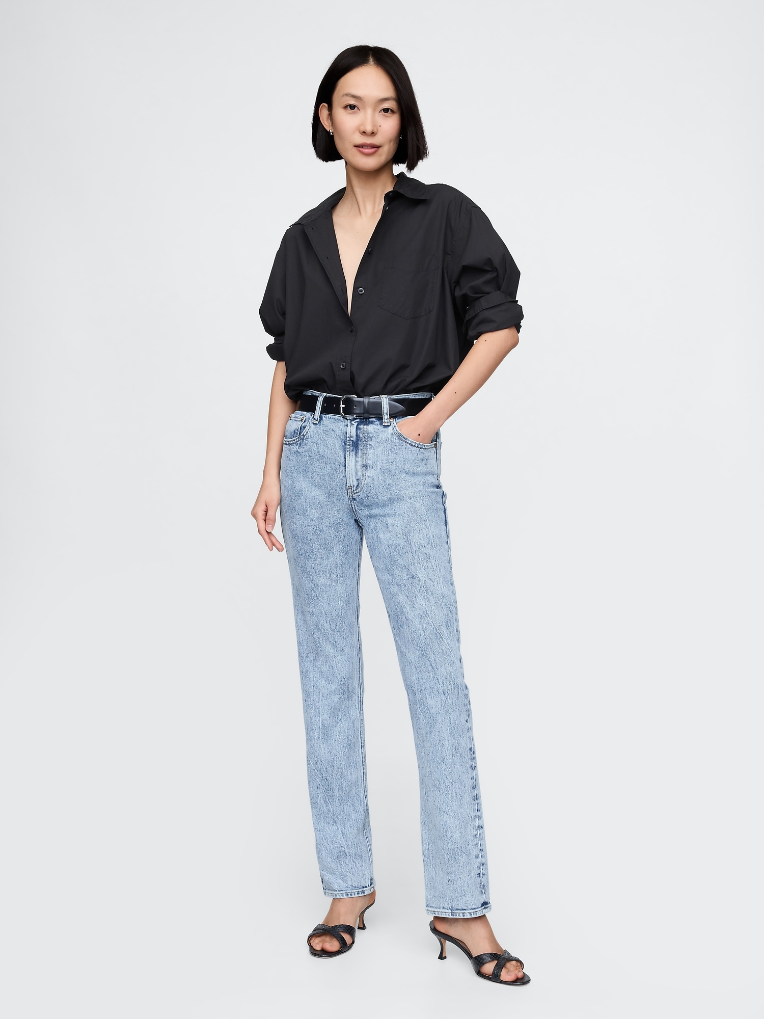 High Rise '90s Straight Jeans