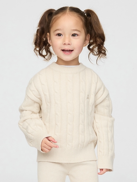 Image number 1 showing, Baby &amp; Toddler CashSoft Cable-Knit Sweater