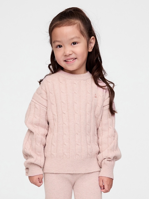 Image number 1 showing, Baby &amp; Toddler CashSoft Cable-Knit Sweater