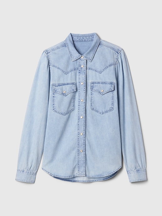 Image number 5 showing, UltraSoft Denim Western Shirt