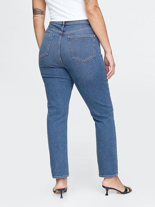 L'image numéro 6 présente Jean Vintage étroit taille haute