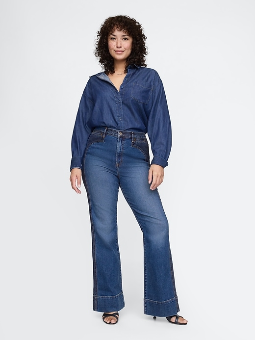 Image number 5 showing, High Rise &#39;70s Flare Jeans