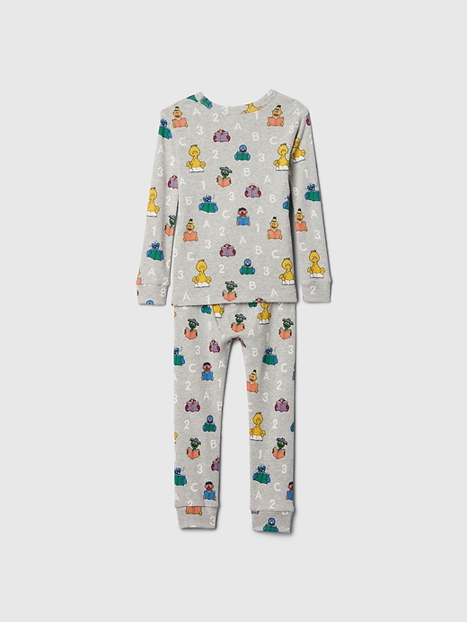 L'image numéro 2 présente Pyjama en coton biologique brossé Sesame Street babyGap