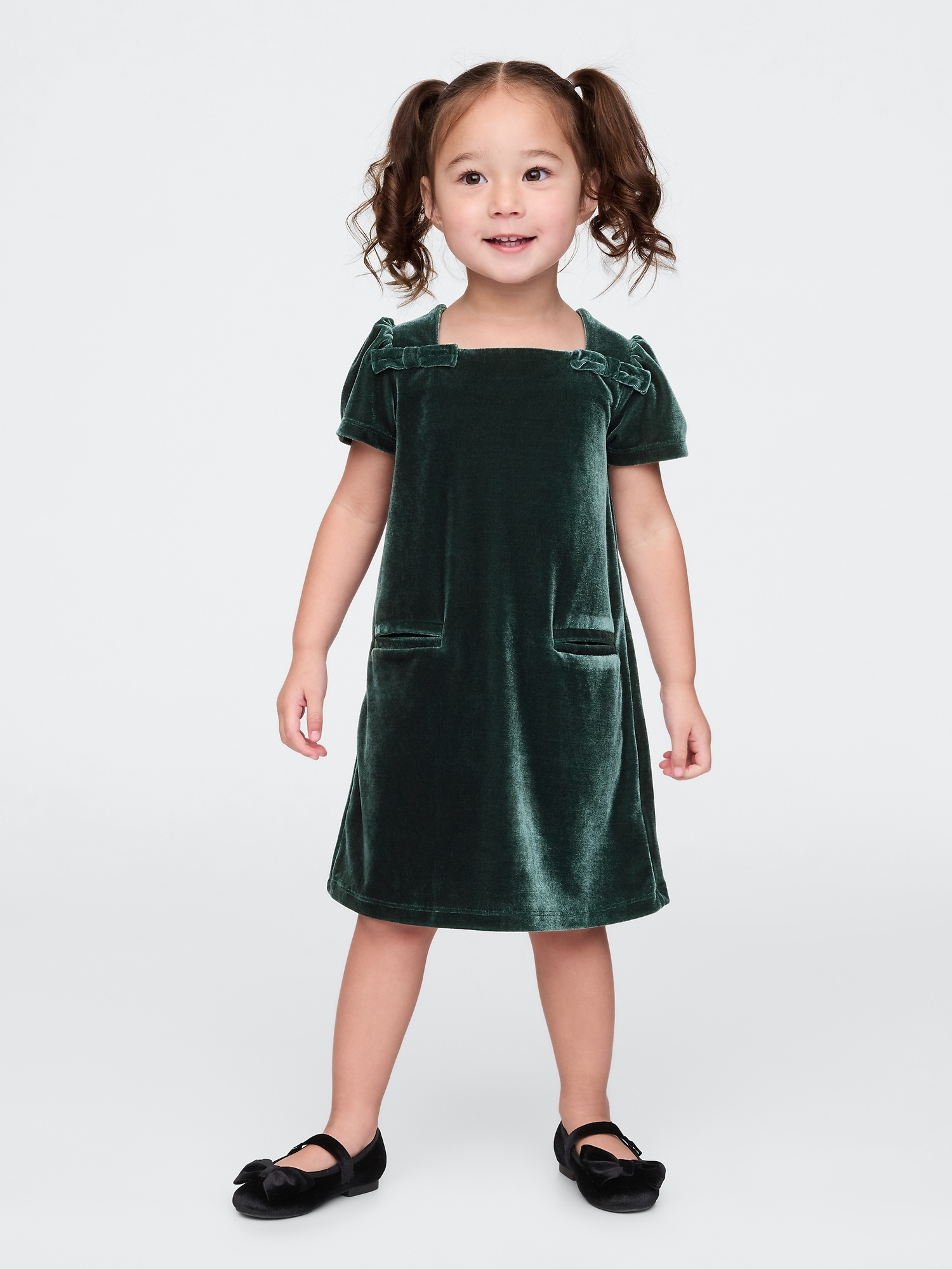 babyGap Velour Bow Shift Dress