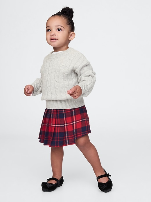 Image number 1 showing, babyGap Pleated Plaid Wrap Skort