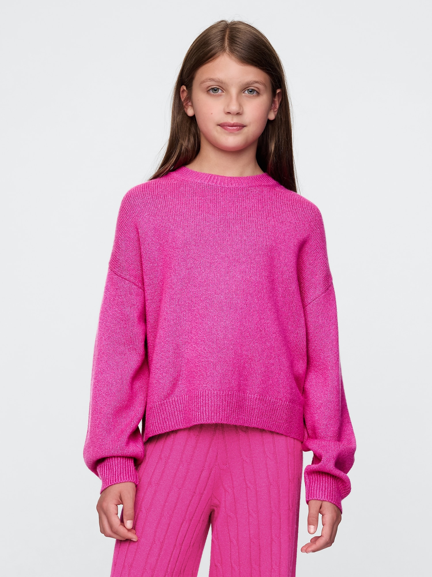 Kids CashSoft Crewneck Sweater