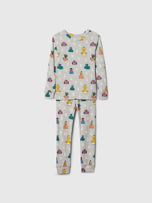 L'image numéro 1 présente Pyjama en coton biologique brossé Sesame Street babyGap