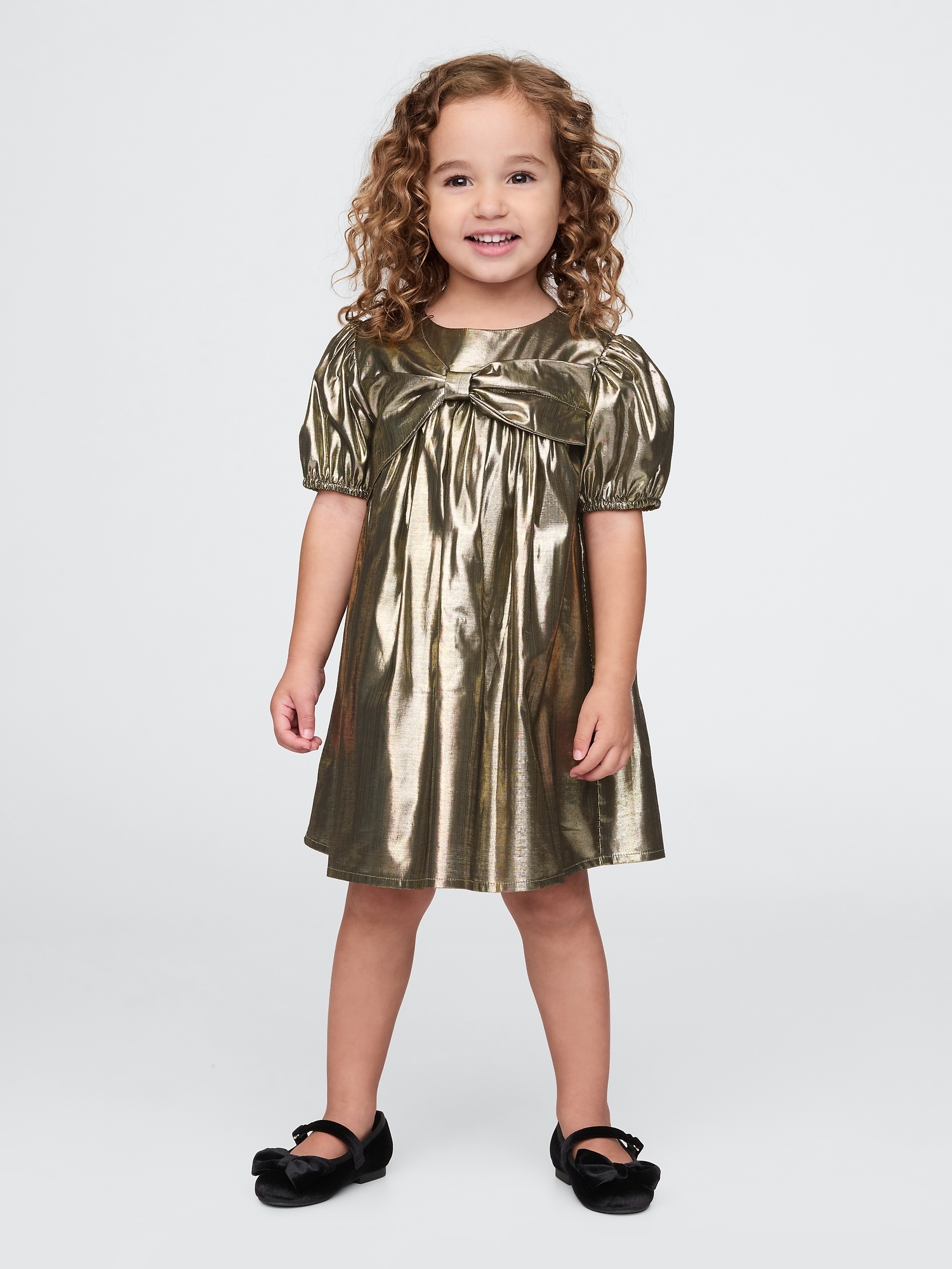 babyGap Metallic Bow Dress