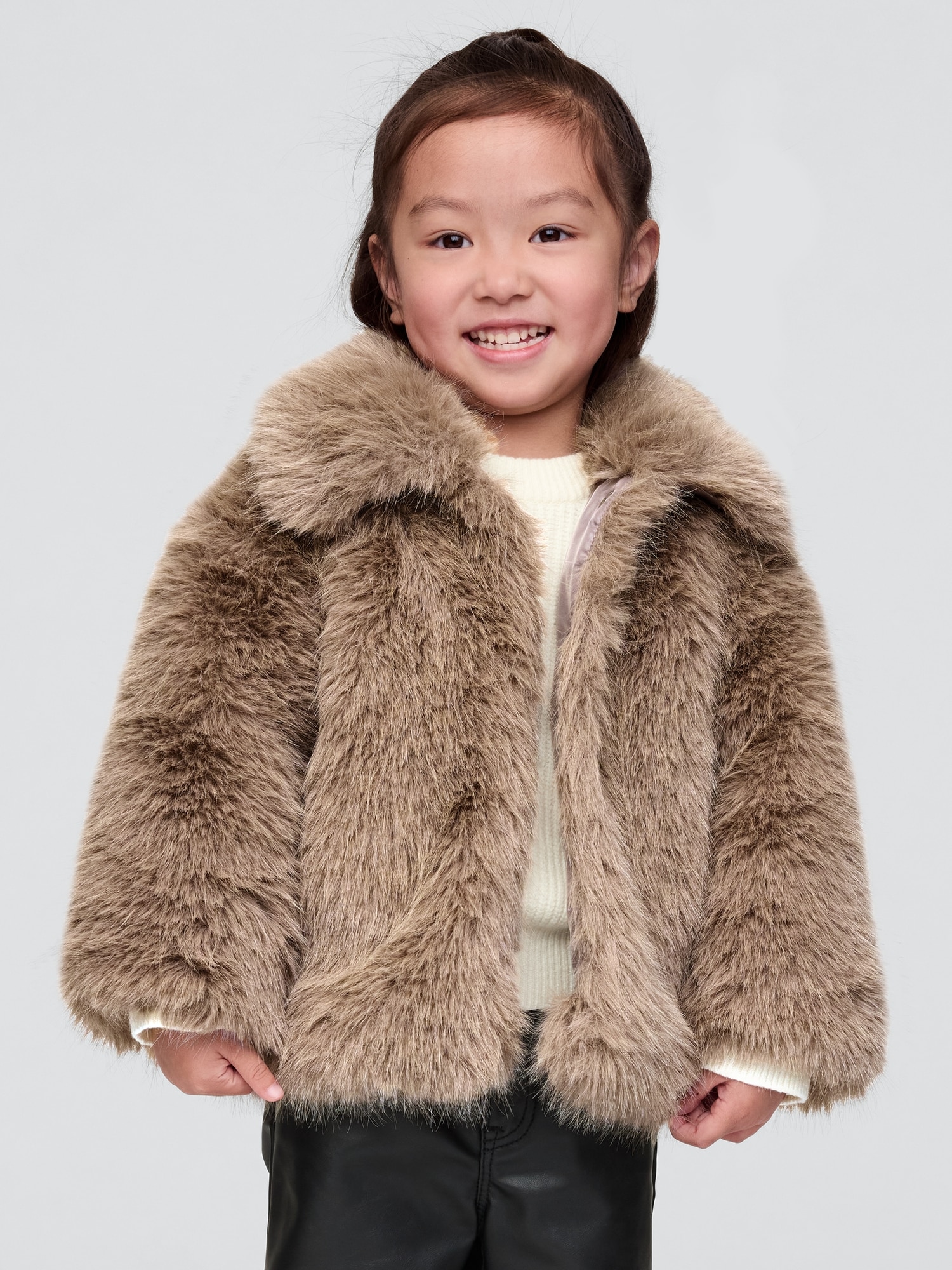 Baby Toddler Recycled Faux Fur Jacket Gap