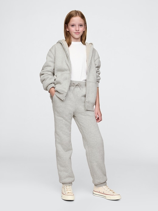 L'image numéro 4 présente Pantalon de jogging Vintage doux à doublure en Sherpa pour Enfant