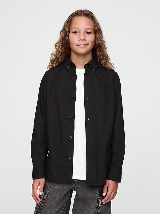 Image number 1 showing, Kids Poplin Shirt