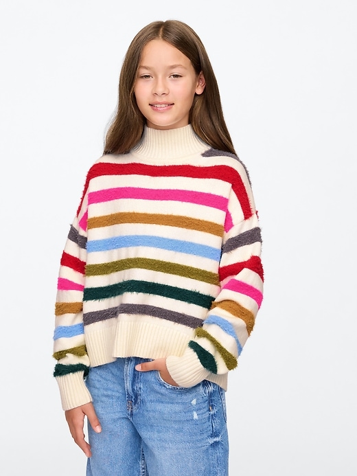 Image number 6 showing, Kids CashSoft Oversized Mockneck Sweater