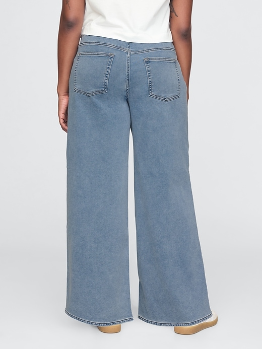 Image number 6 showing, Mid Rise Knit Easy Baggy Jeans