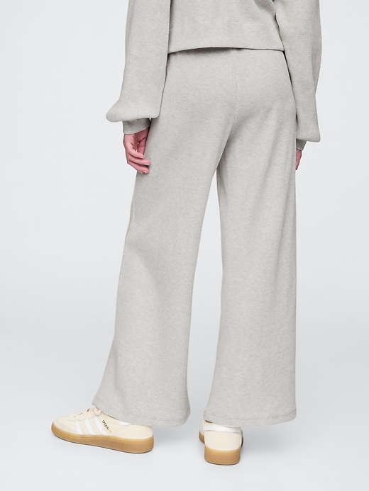 Image number 2 showing, Kids Waffle-Knit Wide-Leg Pants