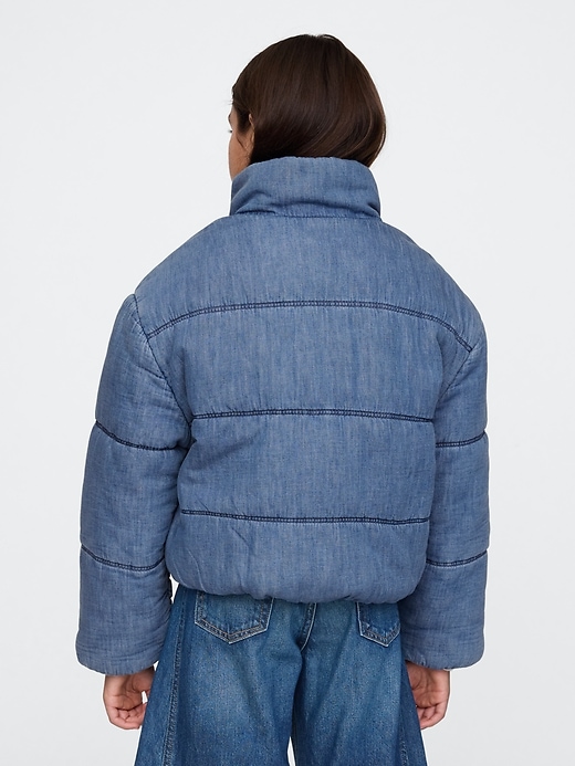 L'image numéro 2 présente Veste rembourrée en denim pour Enfant