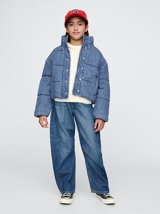 L'image numéro 3 présente Veste rembourrée en denim pour Enfant