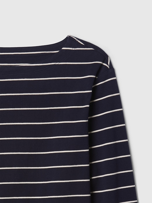 Image number 4 showing, Heavyweight Organic Cotton Vintage Boatneck T-Shirt