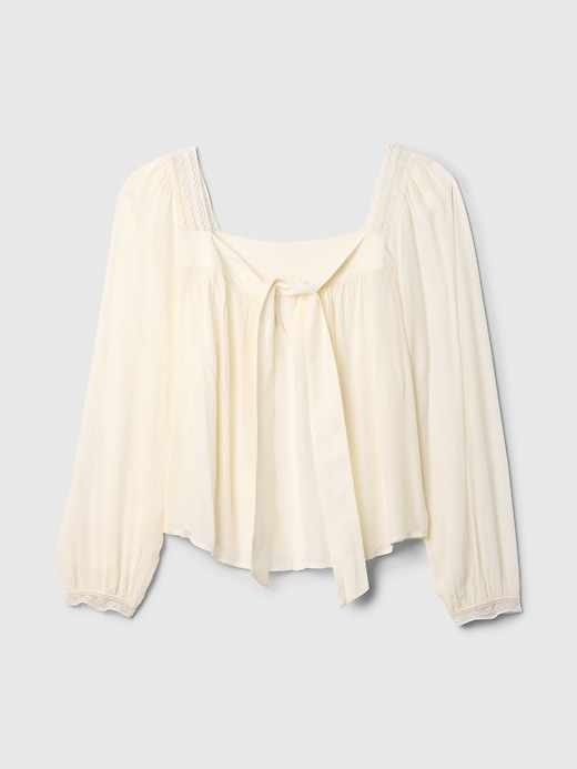 Image number 5 showing, Square-Neck Bow Cropped Top