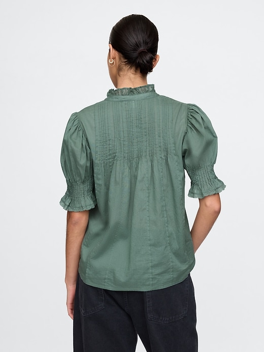 Image number 2 showing, Pintuck Ruffle Shirt