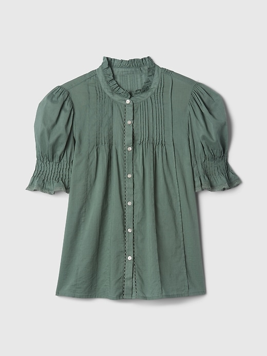 Image number 5 showing, Pintuck Ruffle Shirt