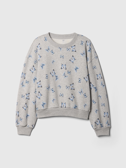 L'image numéro 4 présente Chandail à manches chauve-souris en coton ouaté Vintage doux pour Enfant