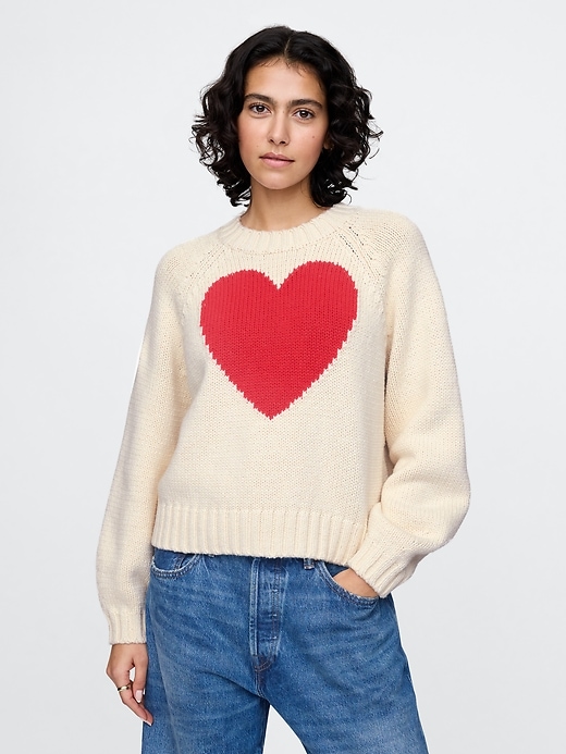 Image number 1 showing, Relaxed Balloon-Sleeve Sweater