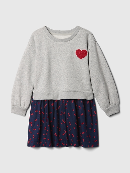 Image number 1 showing, babyGap 2-in-1 Vintage Soft Sweatshirt Dress