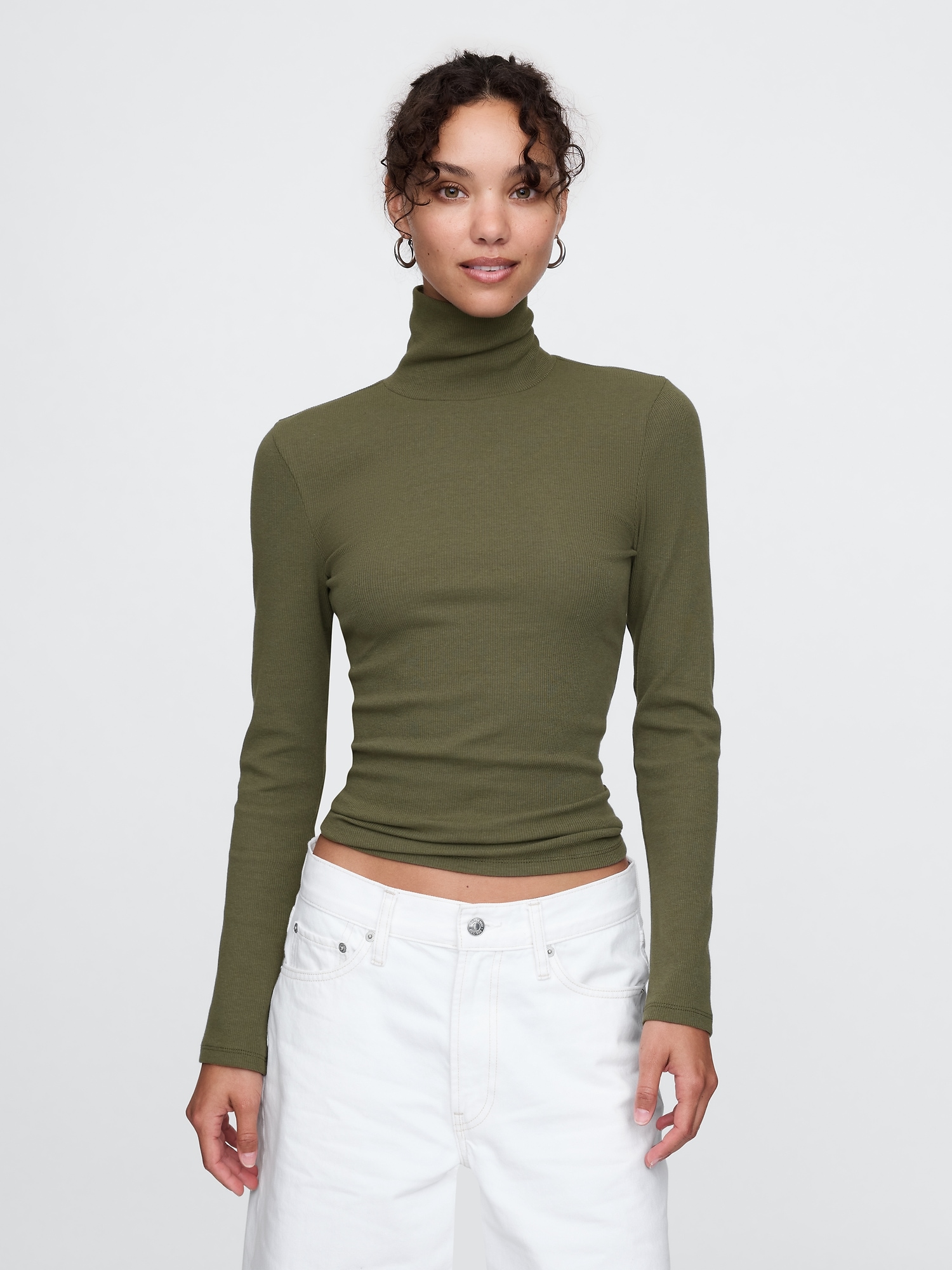 Gap ribbed turtleneck best sale