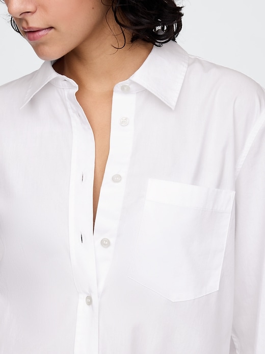 Image number 4 showing, Organic Cotton Poplin Long Shirt