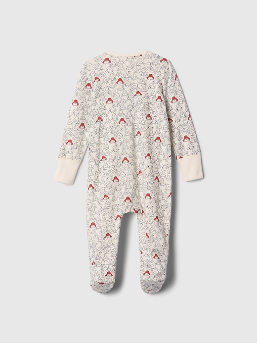 Image number 2 showing, Baby Paddington Organic Cotton Footed One-Piece