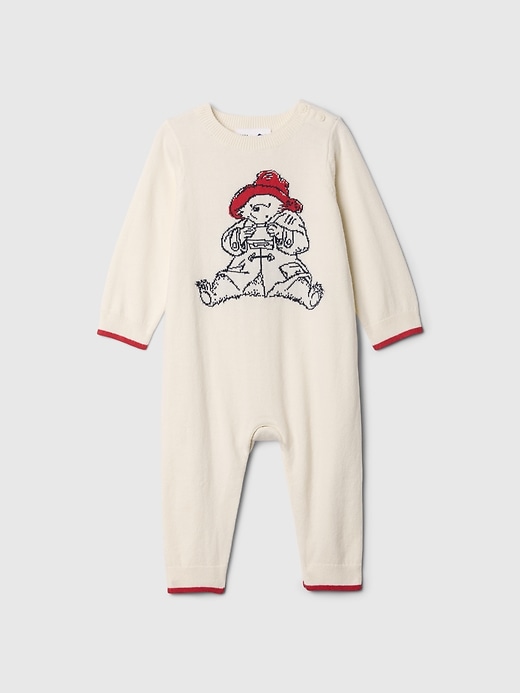 Image number 1 showing, Baby Paddington Footless Sweater One-Piece