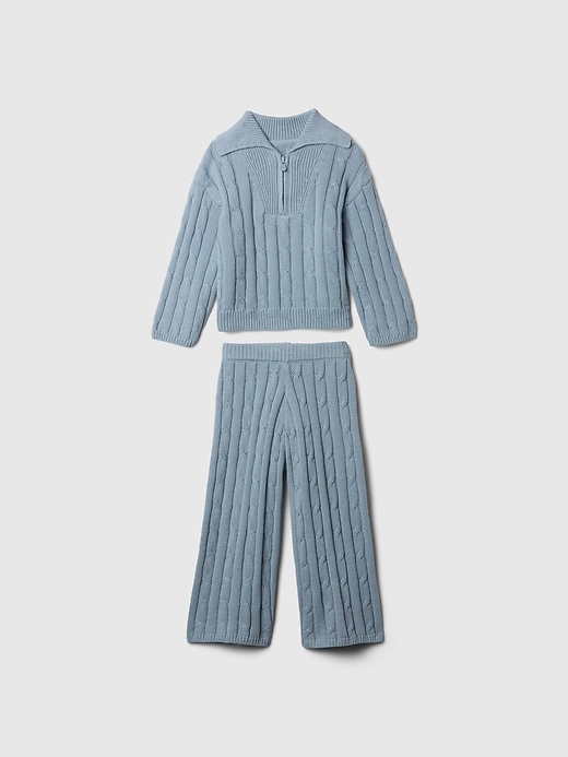 Image number 1 showing, babyGap Cable-Knit Half-Zip Sweater Set