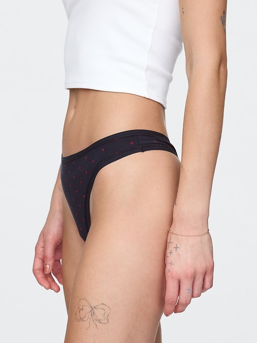 Image number 2 showing, Organic Stretch Cotton Thong